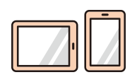 iPad、タブレット、 スマートフォン​